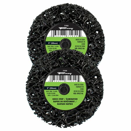 FORNEY Quick Change Stripping Disc, 2 in 2-Pack of Forney 71954 71612